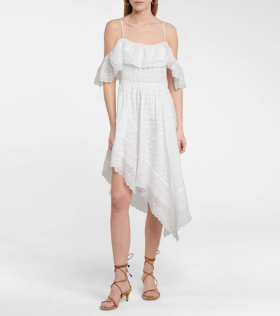 Shop Isabel Marant Étoile Timoria Cotton Broderie Anglaise Dress In White
