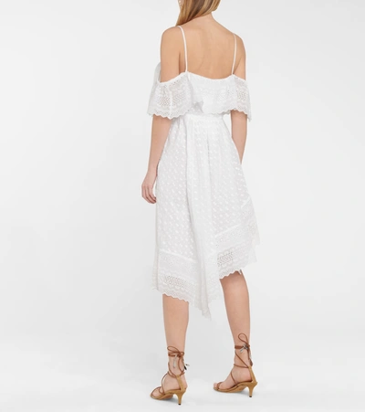 Shop Isabel Marant Étoile Timoria Cotton Broderie Anglaise Dress In White