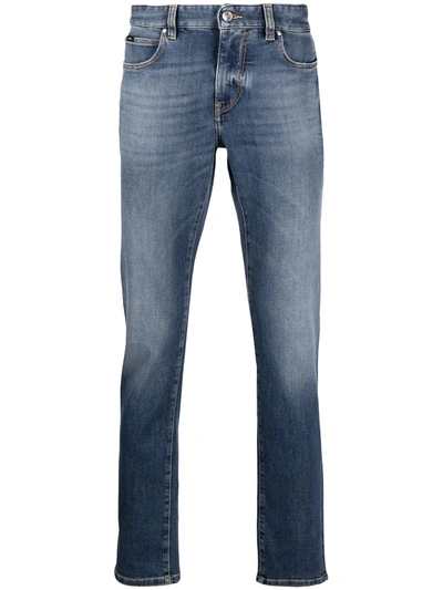 Shop Z Zegna Five-pocket Bootcut Jeans In Blue