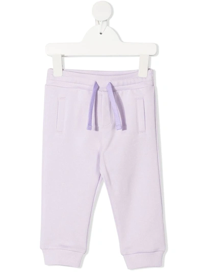Shop Dolce & Gabbana Two-tone Track Pants In Purple