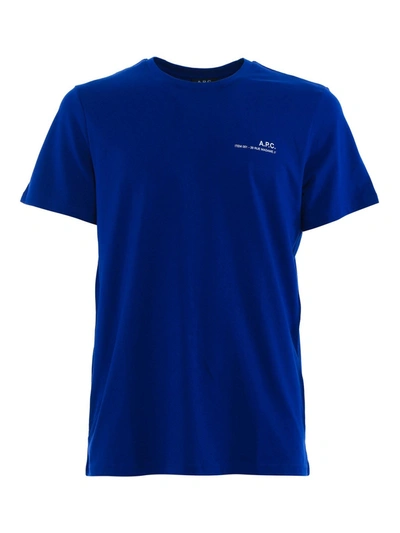 Shop Apc Item T-shirt In Blue