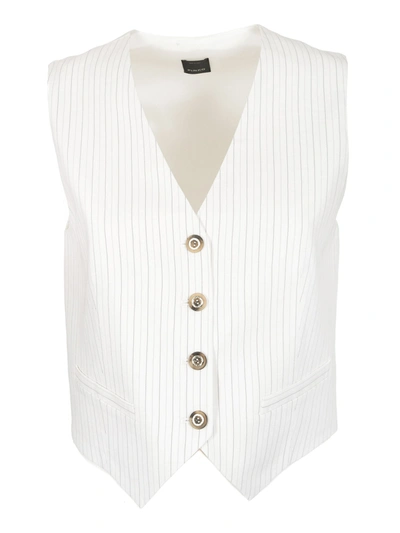 Shop Pinko Cedevole Vest In Striped White
