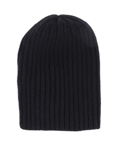 Shop Fedeli Cashmere Beanie In Black