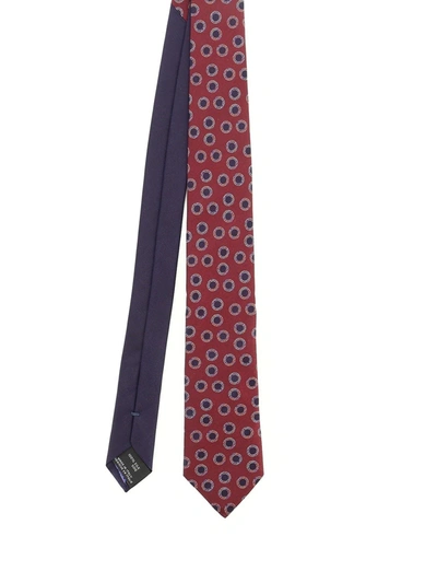Shop Missoni Hoops Patterned Tie In Red