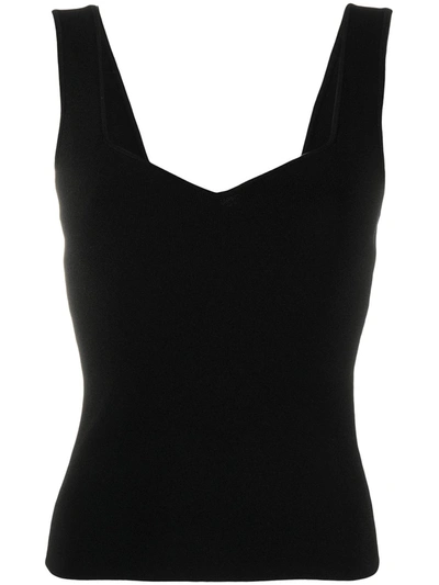 Shop Vince Sweetheart-neck Camisole In Black