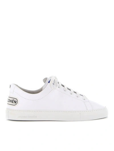 Shop Jacob Cohen Garret Sneakers In White