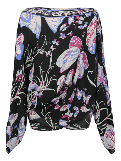 Pre-owned Emilio Pucci Clothing In Black, Blue, Purple