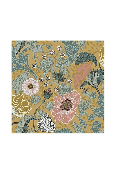 Shop Anthropologie Anemone Wallpaper In Yellow