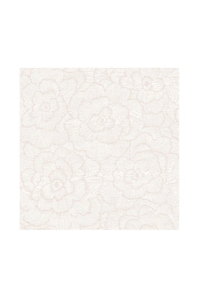 Shop Anthropologie Peony Textured Wallpaper In Pink