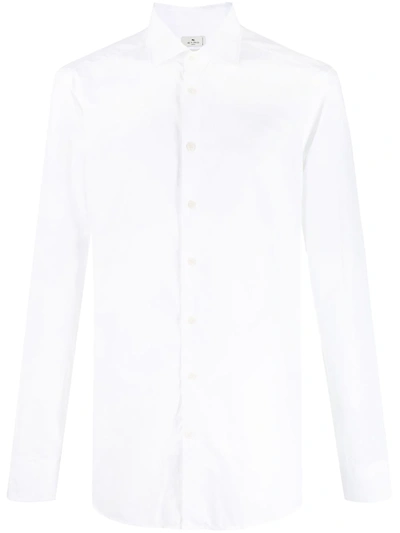 Shop Etro Paisley-print Cotton Shirt In White