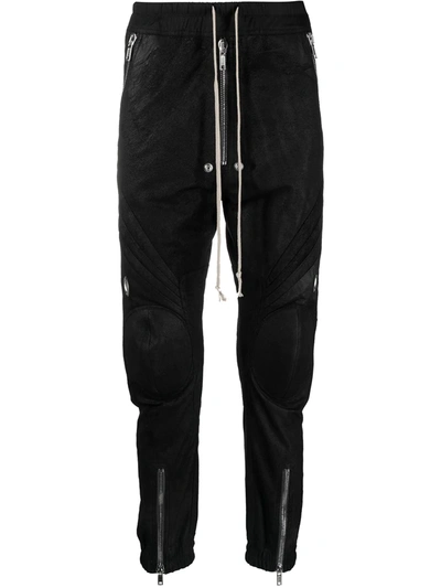 Shop Rick Owens Elasticated-waist Leather Trousers In Black