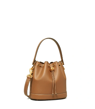 Shop Tory Burch Exclusive: Leather Bucket Bag In Moose