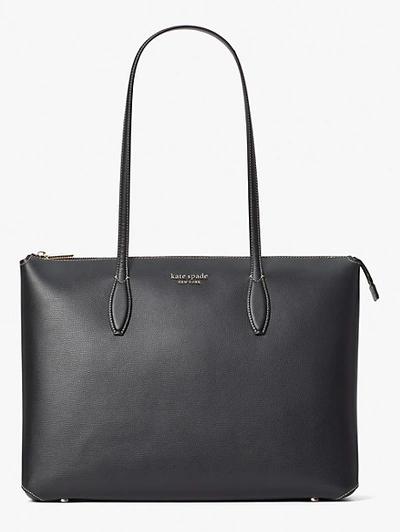 Shop Kate Spade All Day Large Zip-top Tote In Black