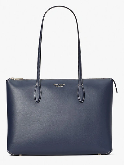 Shop Kate Spade All Day Large Zip-top Tote In Blazer Blue