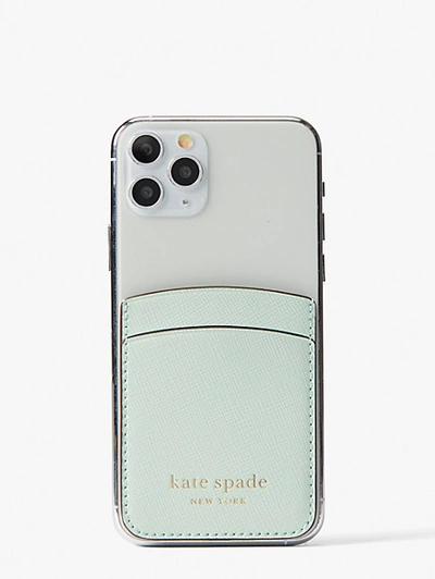 Shop Kate Spade Spencer Double Sticker Pocket In Crystal Blue