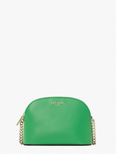 Shop Kate Spade Spencer Small Dome Crossbody In Green Jay