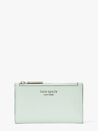 Kate Spade Spencer Small Slim Bifold Wallet In Crystal Blue | ModeSens