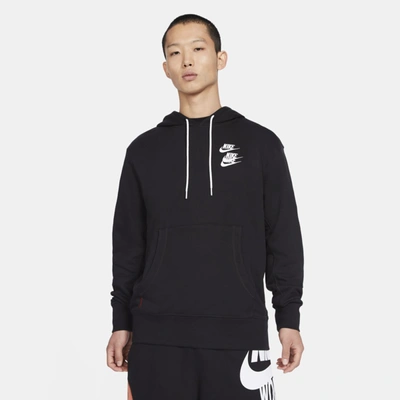 Shop Nike Sportswear Pullover French Terry Men's Hoodie In Black