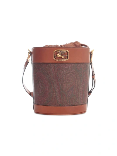 Shop Etro Pegaso Paisley Satchel In Multicolor