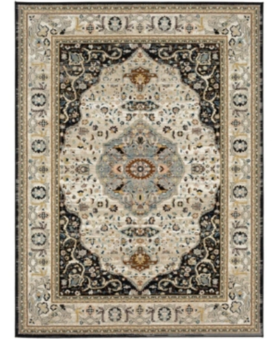 Karastan Closeout!  Zephyr Chronos 5'3" X 7'10" Area Rug In Black