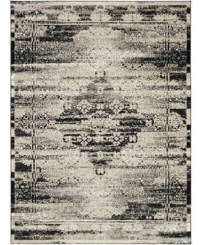 Shop Karastan Zephyr Cella 5'3" X 7'10" Area Rug In Black