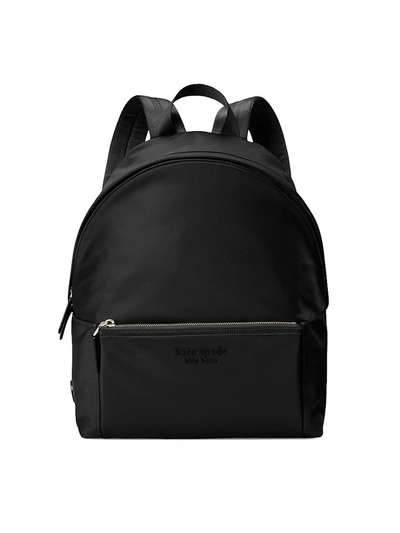 Shop Kate Spade Women's Large Nylon City Backpack In Black