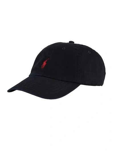 Shop Polo Ralph Lauren Men's Polo Player Hat In Black