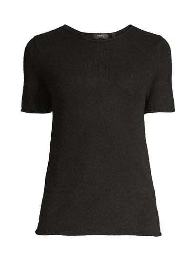 Shop Theory Women's Tolleree Cashmere Tee In Black