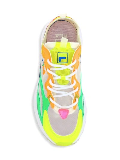 Shop Fila Ray Tracer Patchwork Neon Sneakers In Knockout