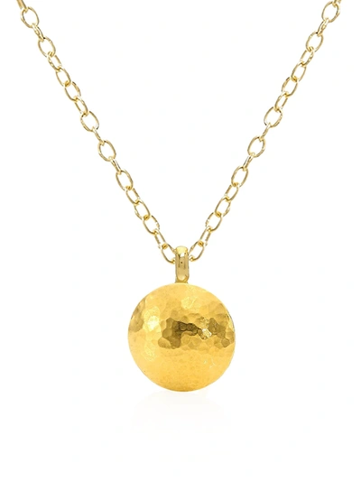 Shop Gurhan Women's Spell Large 24k Yellow Gold, 22k Yellow Gold & 18k Yellow Gold Lentil Pendant Necklace