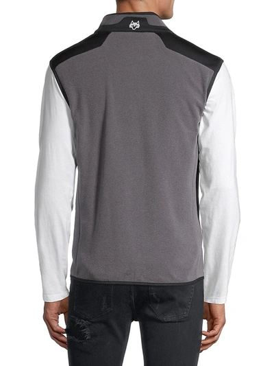 Shop Greyson Senesqua Fleece Vest In Smoke Heather