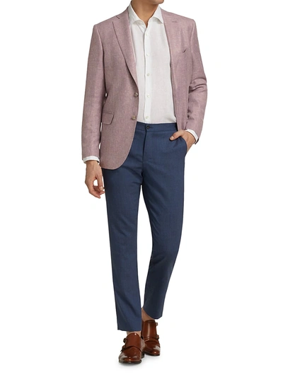 Shop Saks Fifth Avenue Men's Collection Textured Sportcoat In Light Purple