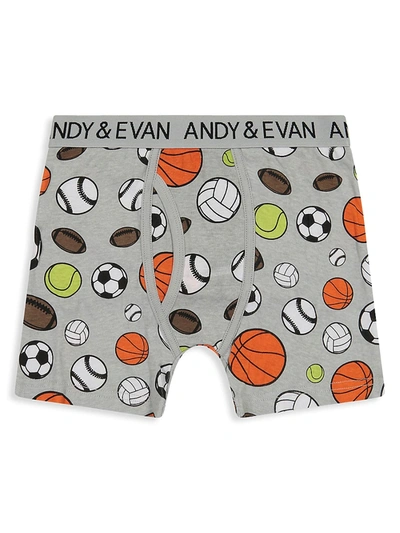Shop Andy & Evan Little Boy's & Boy's 5-pack Boxer Briefs In Neutral