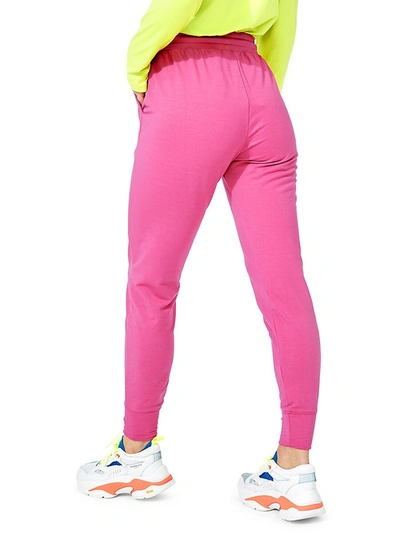 Shop Terez Drawstring Stretch Joggers In Pink