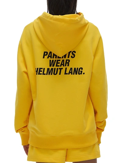 Shop Helmut Lang Unisex Impress Hoodie In Laser Yellow