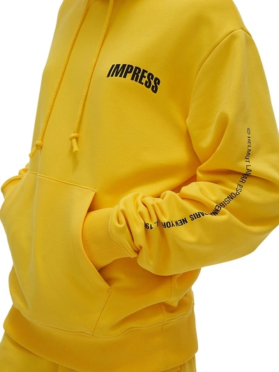 Shop Helmut Lang Unisex Impress Hoodie In Laser Yellow