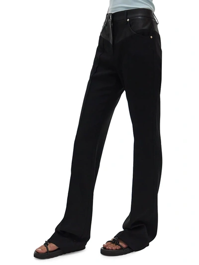 Shop Helmut Lang Women's Garter Trousers In Black