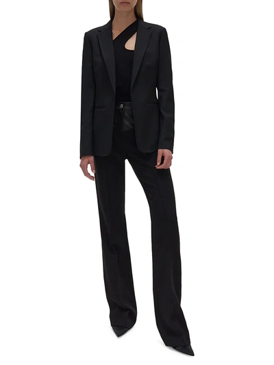 Shop Helmut Lang Women's Belted Blazer In Black