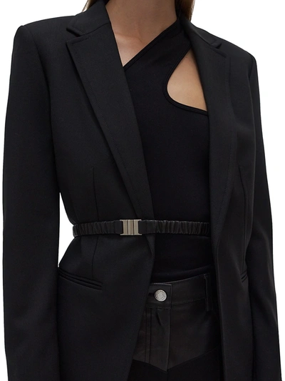 Shop Helmut Lang Women's Belted Blazer In Black