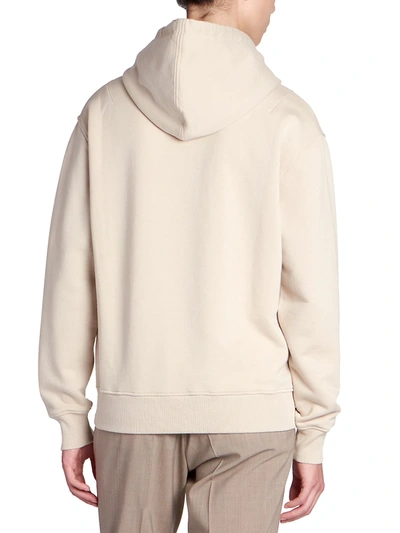 Shop Ami Alexandre Mattiussi Men's Ami De Coeur Hoodie In Beige