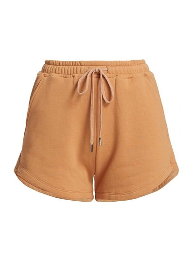 Shop Jonathan Simkhai Standard Evie Organic Terry Relaxed Shorts In Cashew