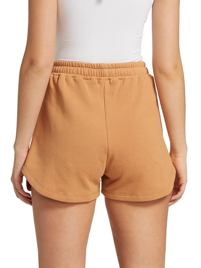 Shop Jonathan Simkhai Standard Evie Organic Terry Relaxed Shorts In Cashew