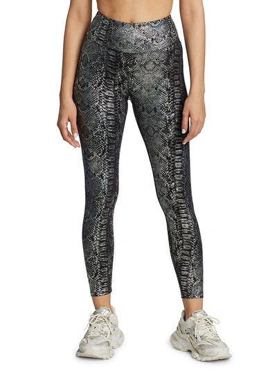 Shop Heroine Sport Marvel Snakeskin Print Leggings In Python