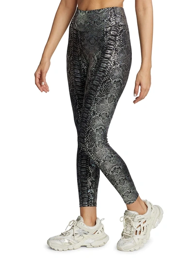 Shop Heroine Sport Marvel Snakeskin Print Leggings In Python