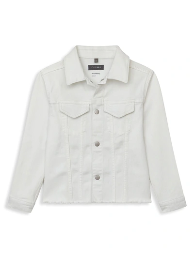 Shop Dl Premium Denim Little Girl's & Girl's Manning Jacket In White