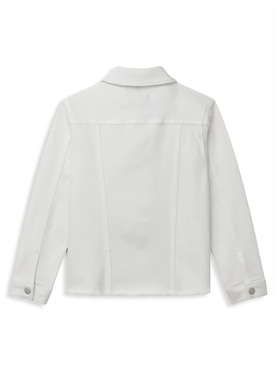 Shop Dl Premium Denim Little Girl's & Girl's Manning Jacket In White