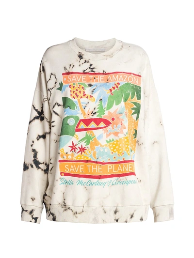 Shop Stella Mccartney Rainforest Sweatshirt In Multibrown