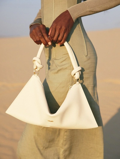 Shop Cult Gaia Medium Hera Leather Shoulder Bag In Camel