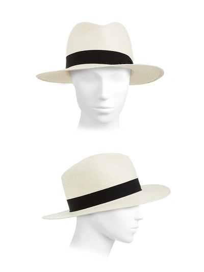 Rag & Bone Rag And Bone White Straw Panama Hat In White