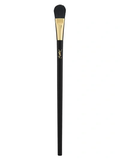 Shop Saint Laurent Large Eye Shadow Brush In Black